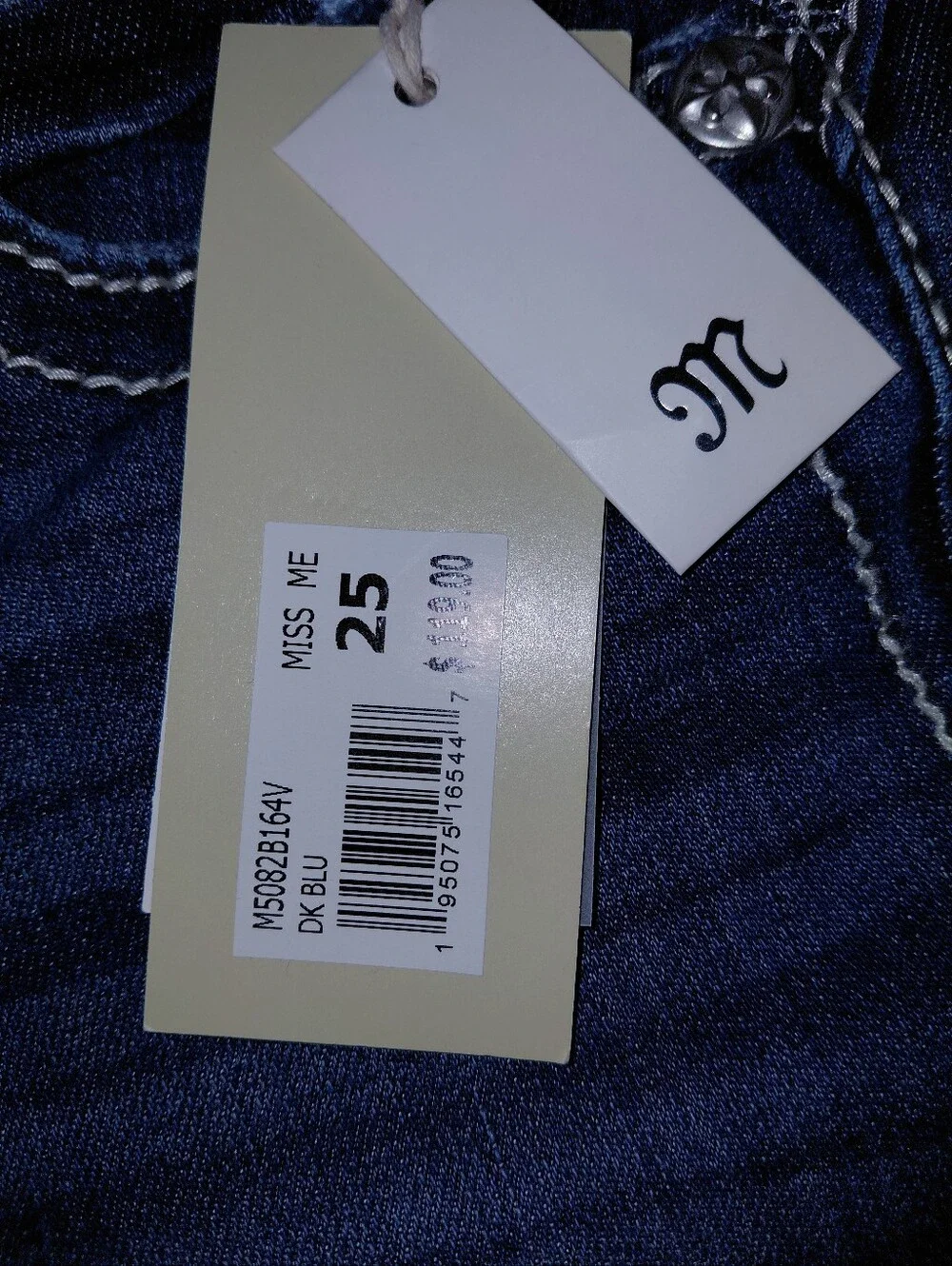 Miss Me Bootcut Jeans 25 Dark Wash Rhinestone Angel Wing Y2K Western NWT